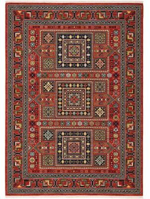 Style Haven Leander Nomadic Medallion Fringed Wool Blend Area Rug