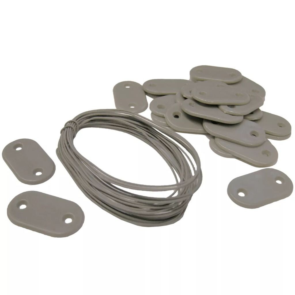 Nature Garden Fence Fixing Kit - 27 stuks - Grijs