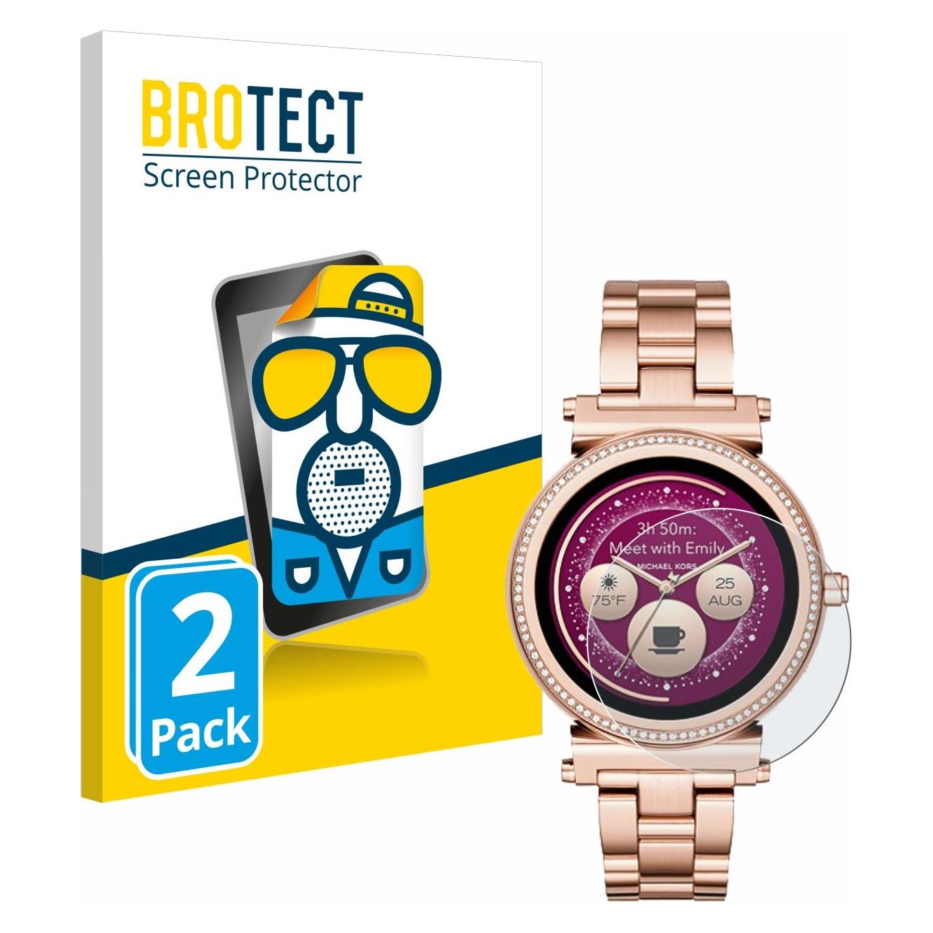 Brotect Entspiegelungsfolie für Michael Kors Access Sofie Displayschutz Displayschutzfolie Folie Matt (1931934)
