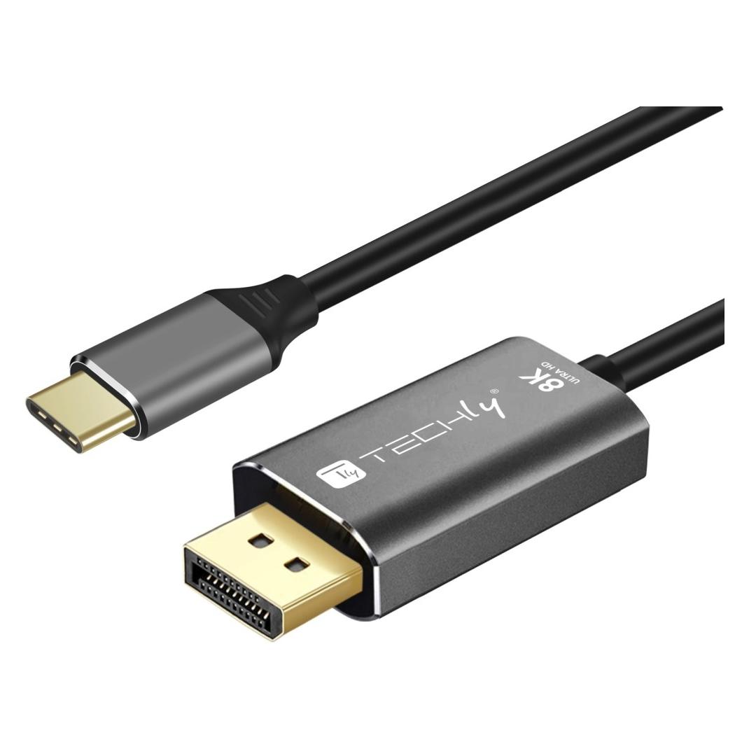 Techly ICOC USBC-DP8-18 (1.80 m) (ICOC USBC-DP8-18)