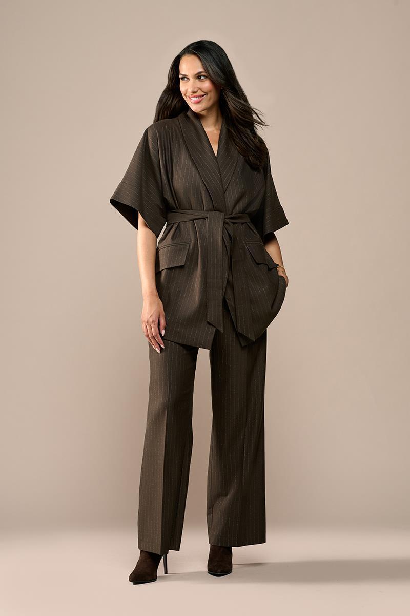 Roseline Lurex Blazer Braun