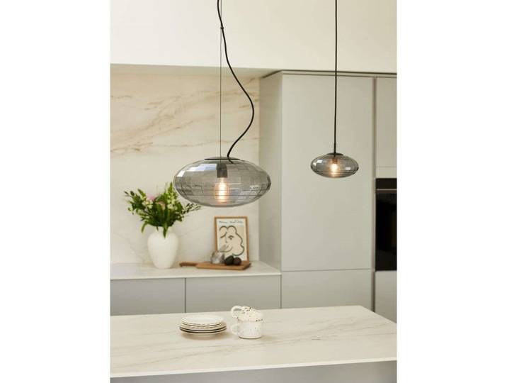 Mesh Pendelleuchte Ø20 Smoke - Halo Design - Esszimmer - Metall