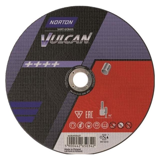 Norton Clipper Lamellar diskas A46T-230X1.9X22.2-T41 NOR-VULCAN INOX (66252833406)