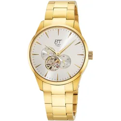 ETT Eco Tech Time EGS-40404-41M Herren-Automatikuhr Motion Drive Goldfarben