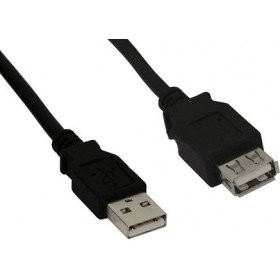 InLine USB 2.0 verlengkabel USB-A, 1,8 m, zwart