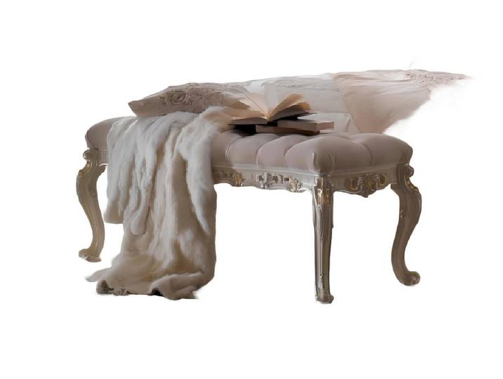Xlmoebel Hocker Beige Chesterfield Polsterhocker für elegantes Schlafzimmer-Ambiente (Hocker, Hocker), Hergestellt in Europa