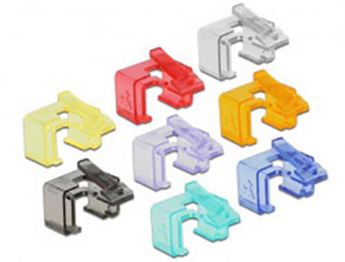 Delock 86420 RJ45 Reparatur Clip Starter Set 86420 8-farbig 16St.