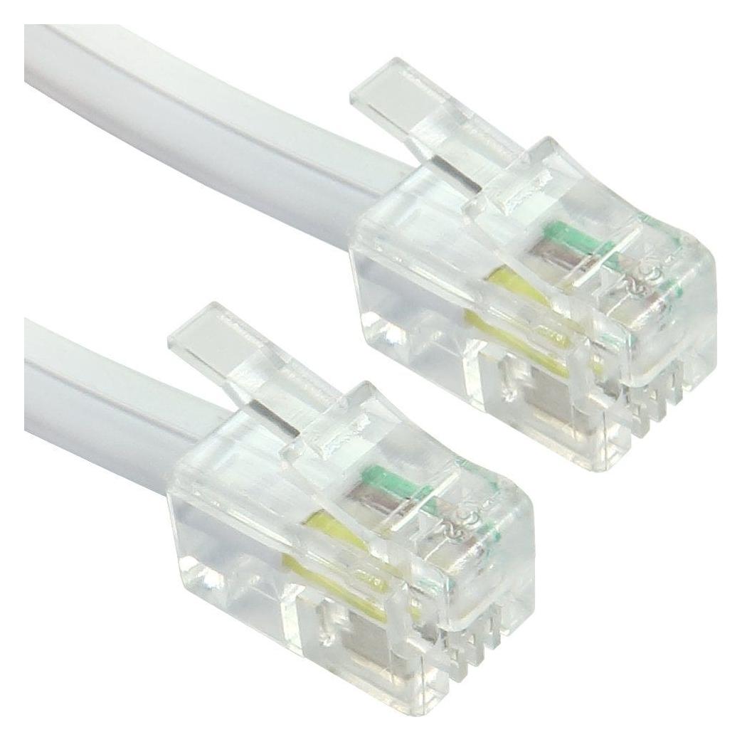 Cables Direct CDL 5m Coiled Handset Cord - White (88BCD-105W)
