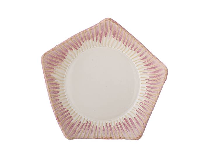 Bloomingville Schaal Floral 28cm - Roze