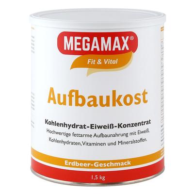 Megamax Aufbaukost Erdbeere Pulver 1,5 kg