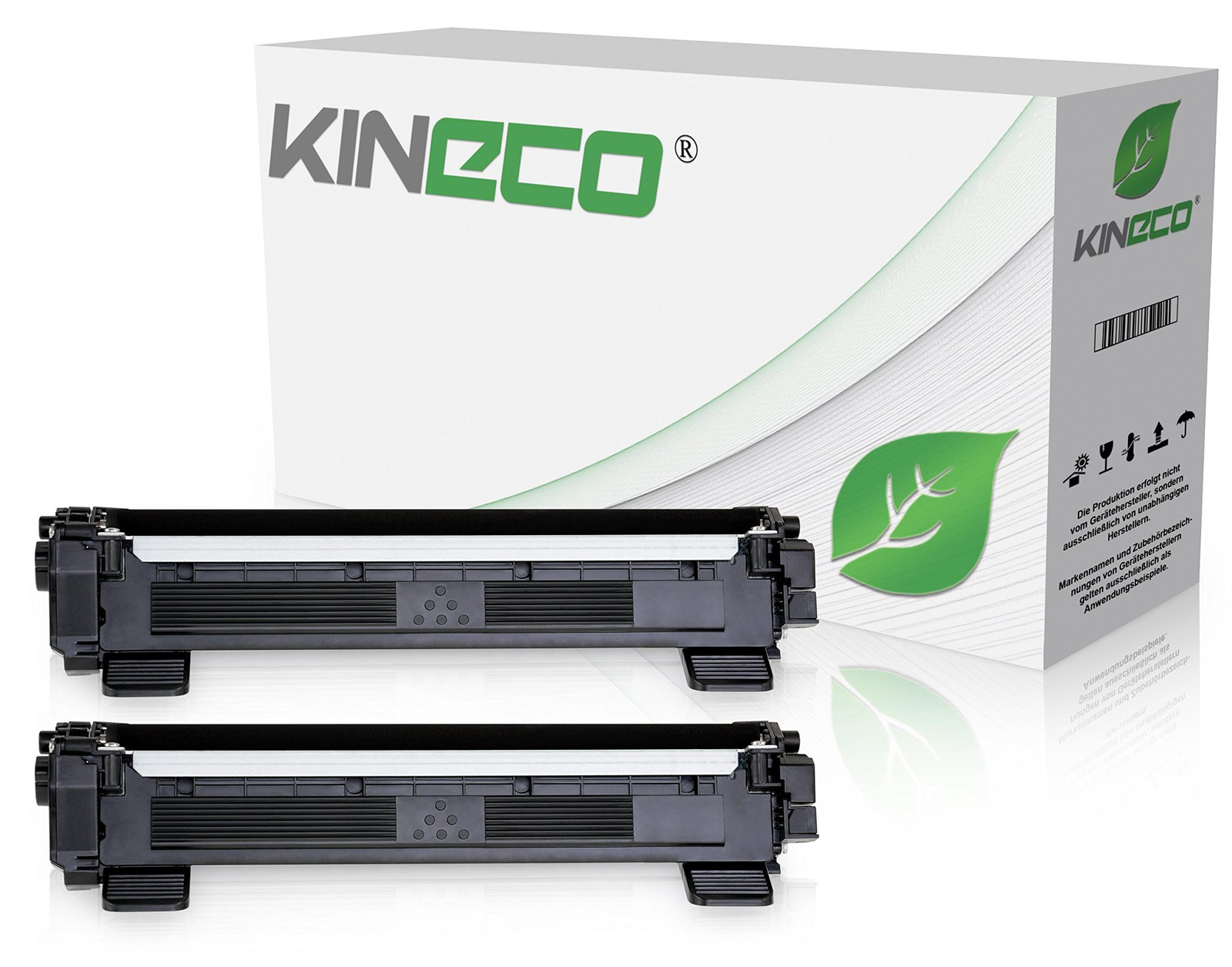 Kineco 2x Tonercartridge vervangt TN1050 voor Brother HL-1110, HL-1210W, HL-1212W