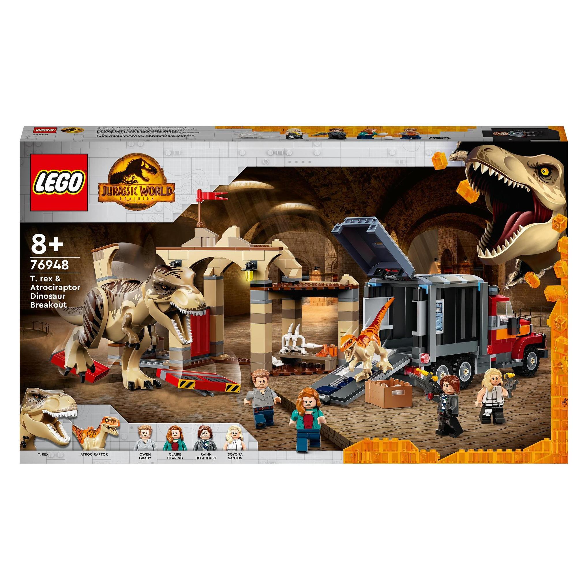 LEGO T. Rex & Atrociraptor: Dinosaurier-Ausbruch (76948, LEGO Jurassic World) (76948)
