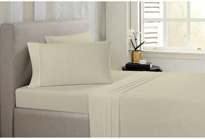 Bibb Home Antimicrobial 4 Piece Solid Sheet Set