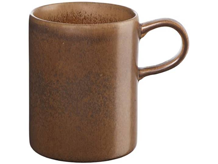 ASA form`art Gobi Henkelbecher aus Steinzeug in der Farbe Braun 0,3l, Maße: 8cm x 8cm x 8cm, 42061020