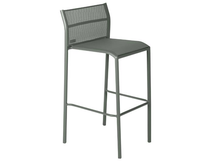 Barstuhl, Aluminium, Wetterfest, 49,6×53 cm, 102 cm Höhe, Modern, Fermob