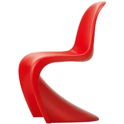 Vitra Freischwinger Panton Chair classic red rot, Designer Verner Panton, 50x86x61 cm