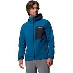 COLUMBIA Herren Funktionsjacke Tall Heights III Hooded Softshell, Größe L in Blau Blau
