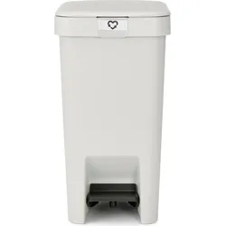 Stepup Pedal-Mülleimer 10 l hellgrau recycelt