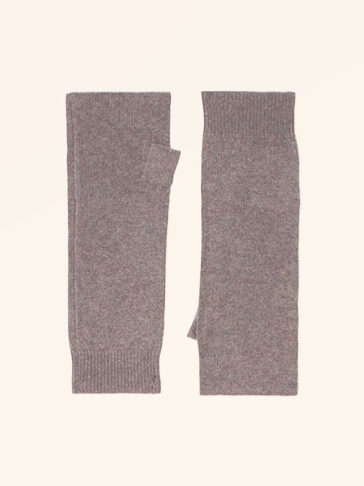 Just Cashmere Kaschmir-Armstulpen "Zoe" in Grau - onesize