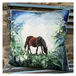 Teka, Dekokissen, CU63 Pferdekissen (45 x 45 cm)