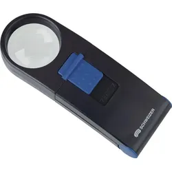 Schweizer Handleuchtlupe Basic-Line Vergr.8x LED Linsen-D.35mm