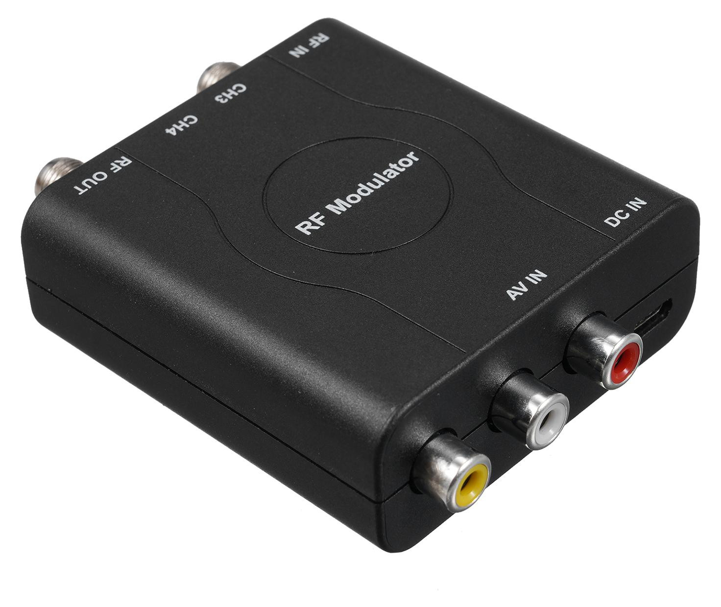 Gistuch RF-modulator AV-naar-video-converter NTSC kanalen 3/4 Professioneel HD-VHF-demodulatorsysteem voor CATV
