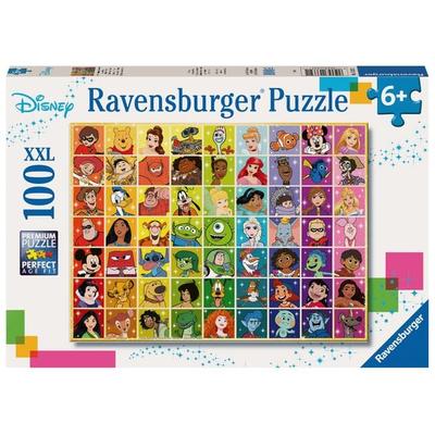 Kinderpuzzle 100 XXL Teile - Disney Classics - Disneys bunte Farbenwelt