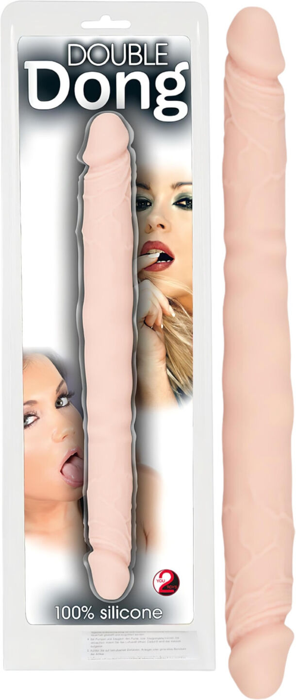 You2Toys - Double Dong - 100% Silicone Dildo (Natural)