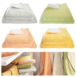 Dyckhoff Frottierserie Pure Natural 'Comb' (Farbe: Grün / Größe: Handtuch 50 x 100 cm)