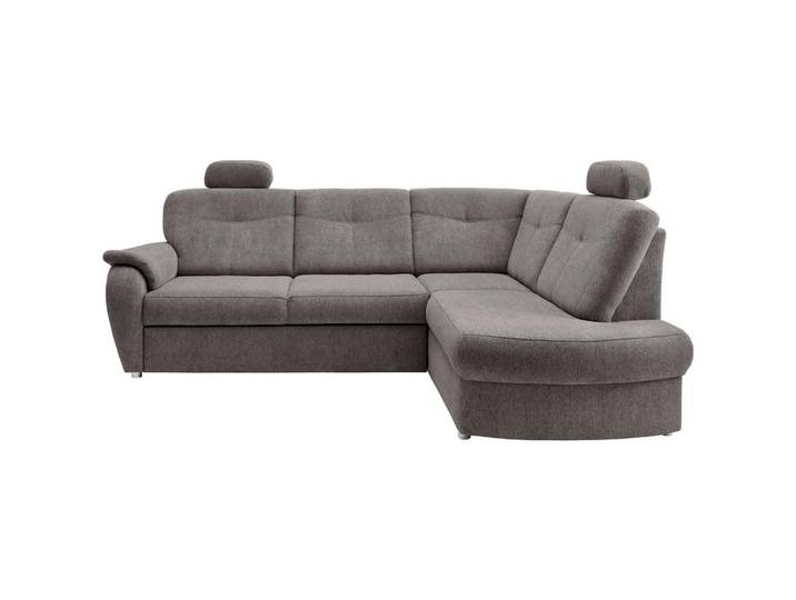Eckschlafsofa Rosali Graubraun S: 264x180 cm