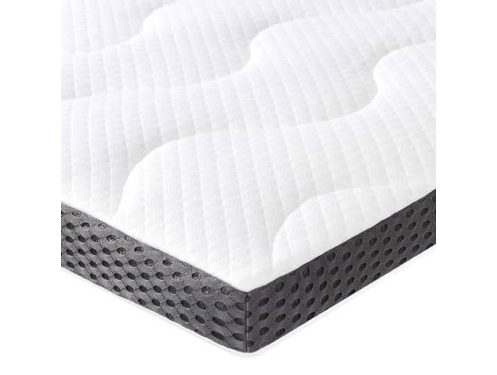 Amazon Basics Matratzen-Topper, Gel-Schaum, 7cm Höhe, Abnehmbarer Waschbarer Bezug, 180cm x 200cm, Weiß