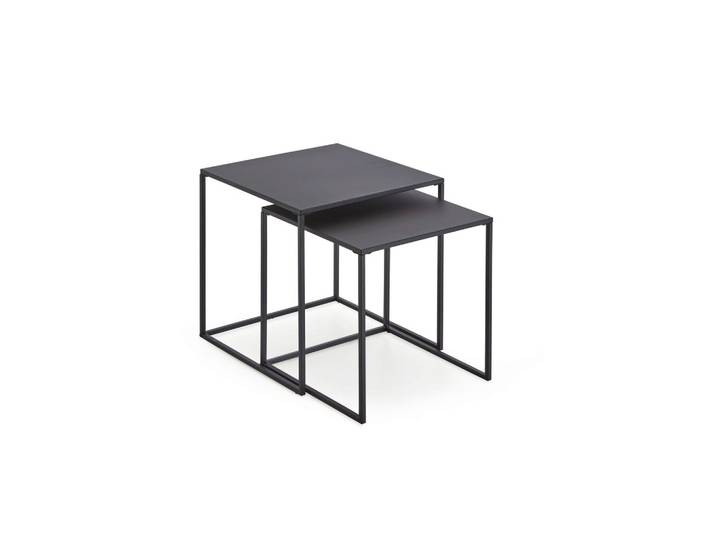 Couchtisch-Set Schwarz 2er-Set