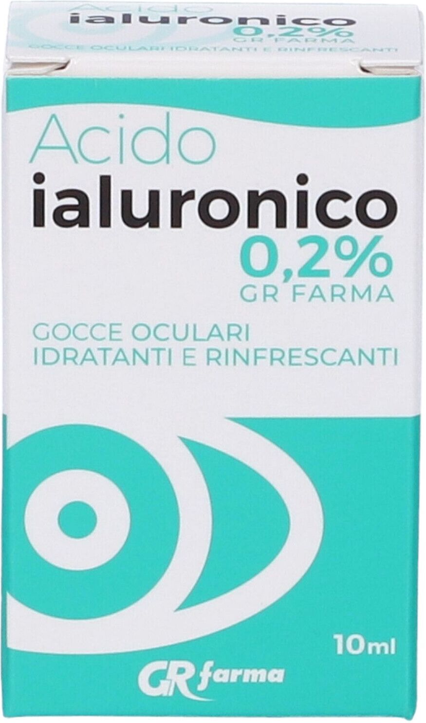 GR FARMA Srl GR Farma, Gocce Oculari Idratanti e Rinfrescanti 0,2%, 10 ml