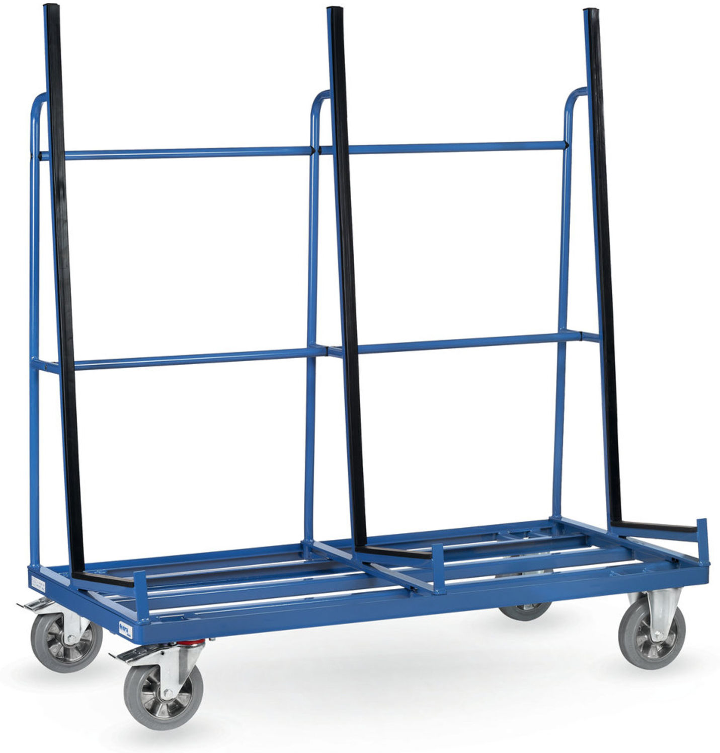 fetra Plattenwagen 4456 -einseitig - Tragkraft 1200kg Elastic-Vollgummi-Reifen)