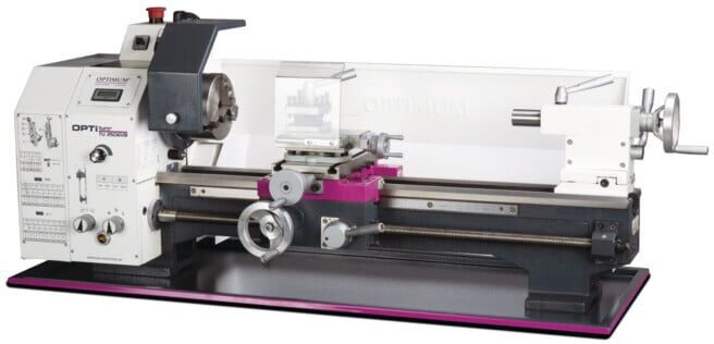 Optimum Leitspindeldrehmaschine OPTIturn TU 2506VB digitale Drehzahlanzeige (3425010)