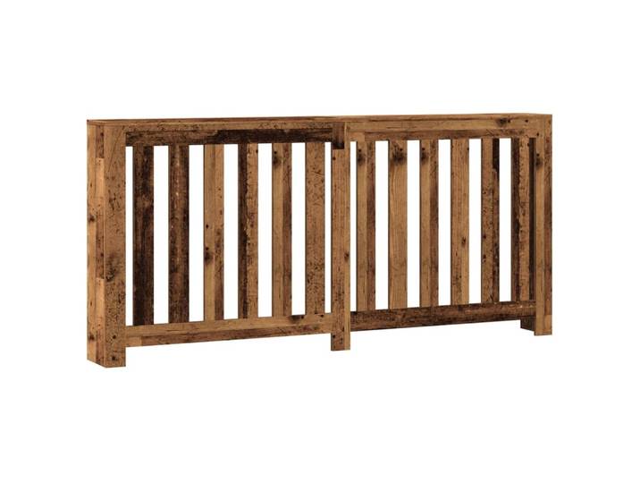 vidaXL Habillage de radiateur aspect vieux bois 175x20x82 cm Matériau bois