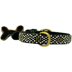 Kampuni Hundehalsbånd Gold micro, 32x1,2 cm (Hund), Halsband + Leine