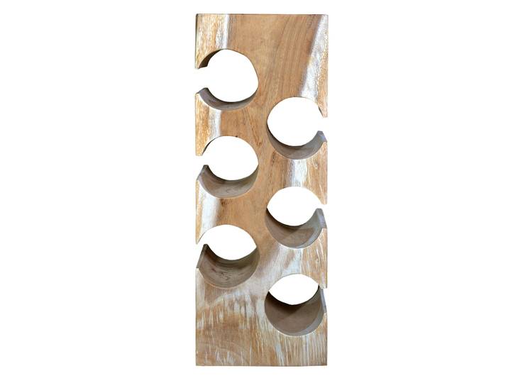 Weinregal SIT Garni Weinregal aus Suarholz im originellen Naturdesign , beige (natur), B:18cm H:56cm T:21cm, Massivholz, Regale, Weinregal, Für 6, 8 oder 10 Flaschen – je nach Ausführung