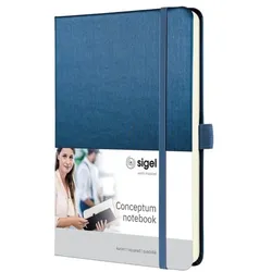 Sigel Notizbuch »Conceptum Metallic Edition« A5 kariert blau
