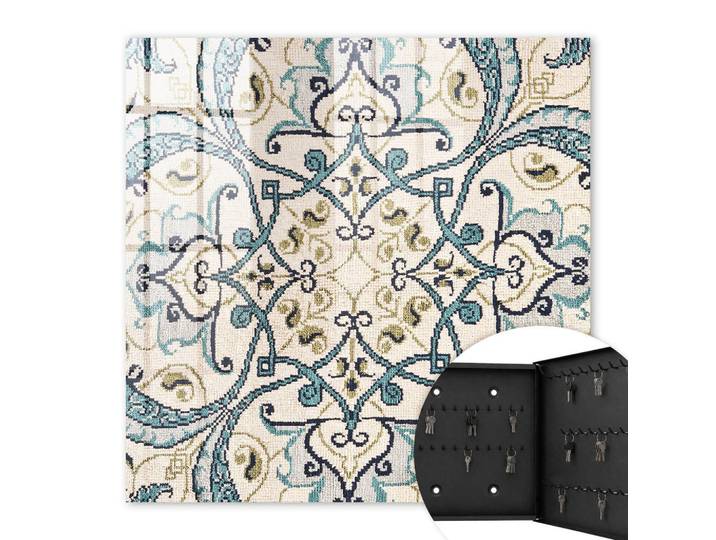 Tulup Schlüsselbox Schwarz 30x30 cm- Türöffnung nach rechts - Türkisfarbener Schmuck, Beige, Metall, Werkzeug/Technologie, Rechteckig, 30x30x5 cm, Garderobe, Schlüsselkästen & Schlüsselboards