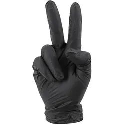 P2R, Schutzhandschuhe, Einweg-Nitrilhandschuhe schwarz für die Werkstatt (XL)