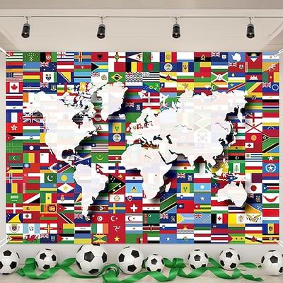 Sport-Hintergrundbanner, Fußball-WM-Spiel 2026, Partydekoration, Eventdekoration, Fanbanner, Stadiondekoration