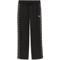 Puma, Herren, Sporthose, ESS ELEVATED TAPE Relaxed Sweatpants FL op (S), Schwarz