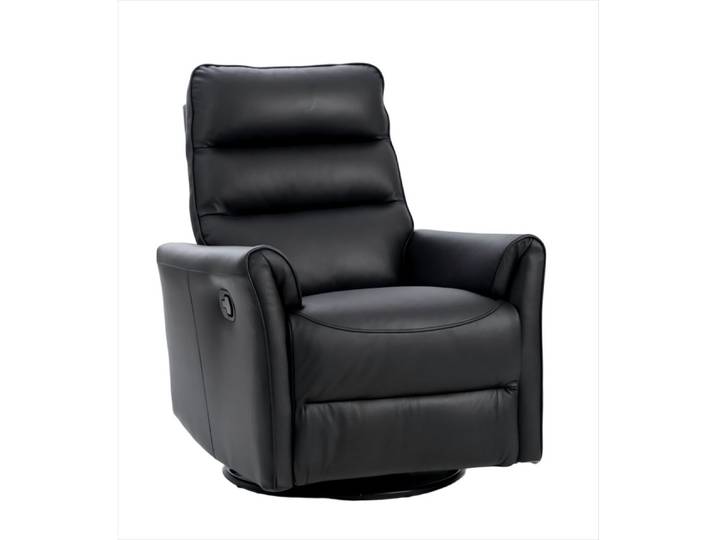 Happy Home Loungesofa Verstellbarer Relaxsessel mit Massagefunktion in schwarzer Lederoptik