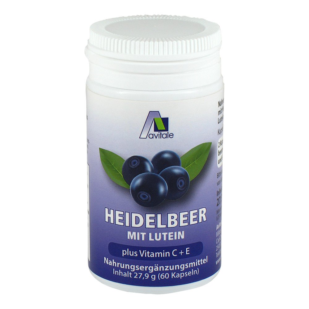 Avitale GmbH Heidelbeer Kapseln + Lutein + Vitamine c+e 01082603
