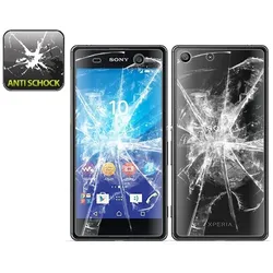 8x Panzerfolie für Sony Xperia M5 ANTI-SCHOCK Displayschutzfolie HD KLAR F/B