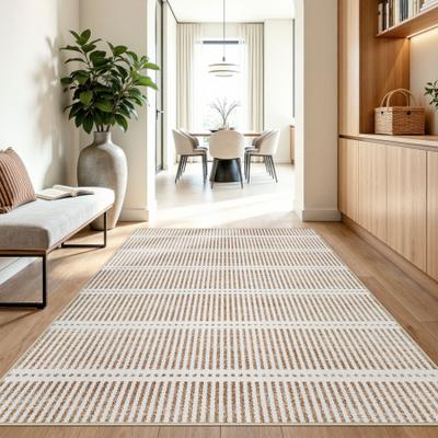 Bluebell Ultra Thin Striped Area Rugs, Washable, Oeko-Tex Certified, Farmhouse