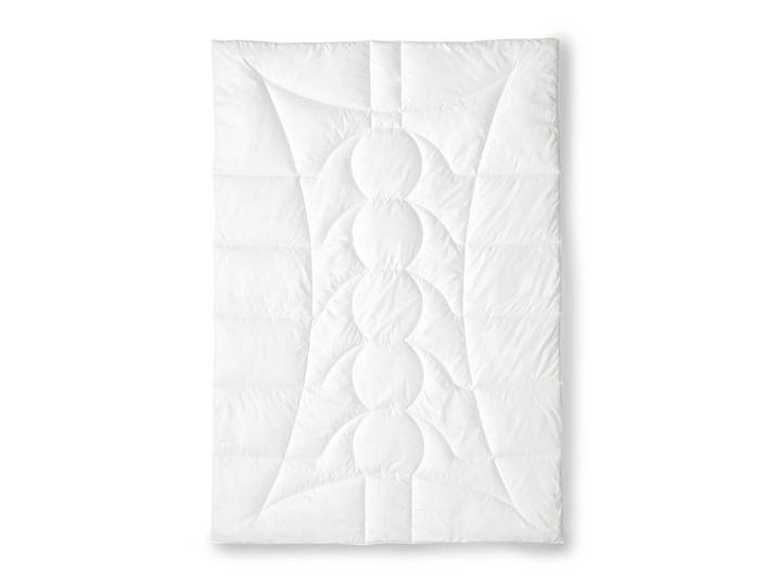 Couette légère en fibres Lio 155 x 220cm Blanc/Blanc Tencel, coton