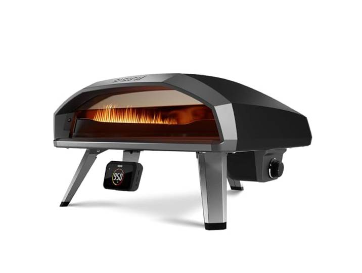 Ooni Koda 2 Pro 18 Gas Pizzaofen – Schwarzgrau – Gas Pizzaofen mit 2 Kochzonen – Kompakt & Tragbarer Outdoor Pizza Ofen – Perfekt für Neapolitanische Pizza in 60 Sekunden