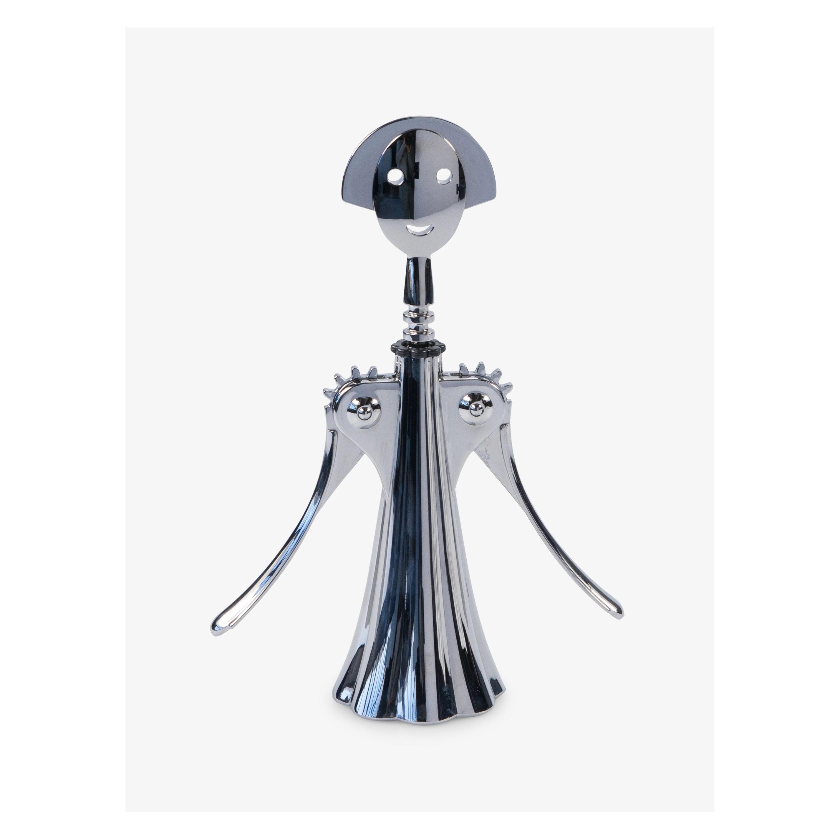 Alessi Korkenzieher silberfarben (Flügelkorkenzieher) (AM01 Z)